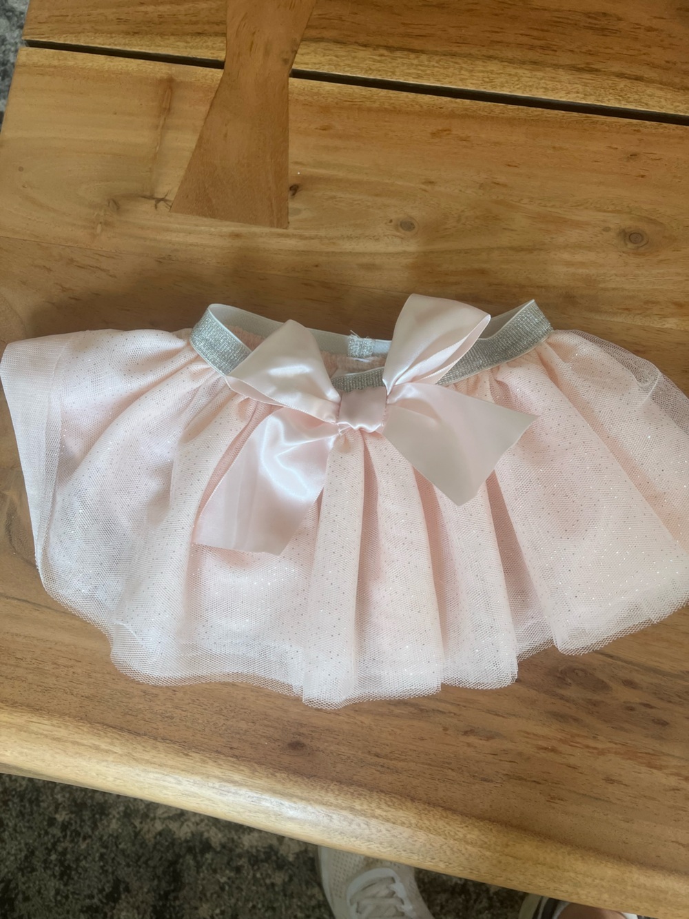 Pink Sparkle Tulle Skirt with Bow for Kids